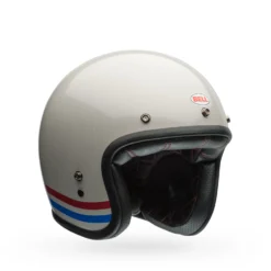 Casco Bell Custom 500 Stripes Pearl White